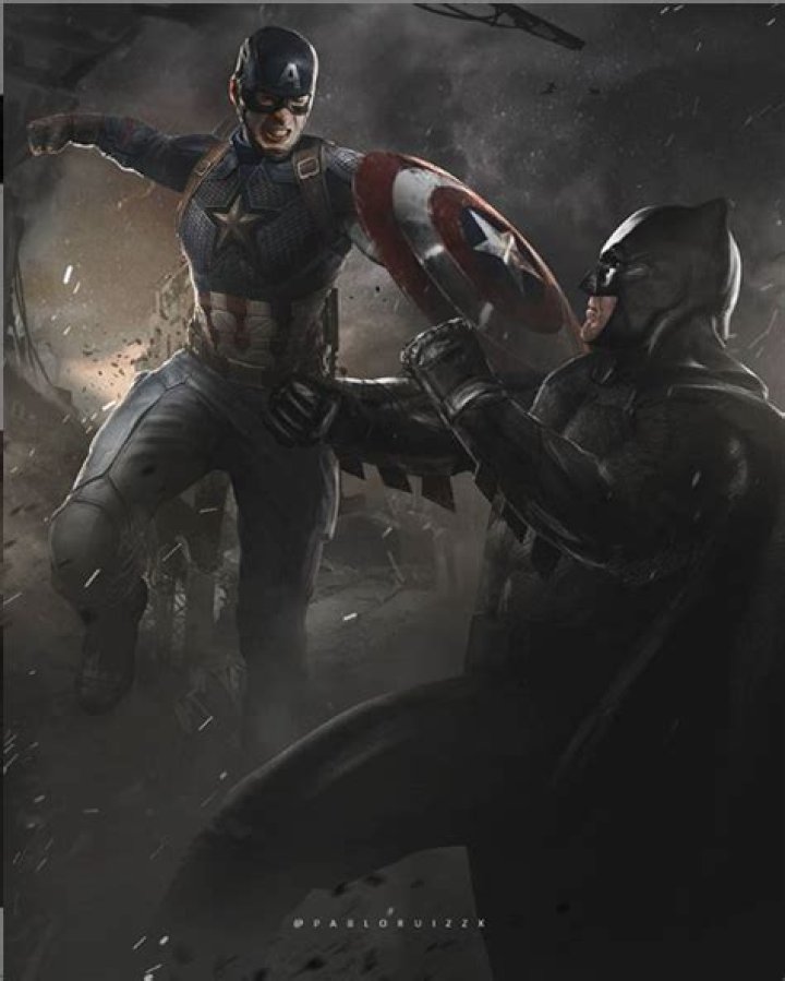 
Captain America Battles Batman In Epic Marvel Vs DC Fan Art 