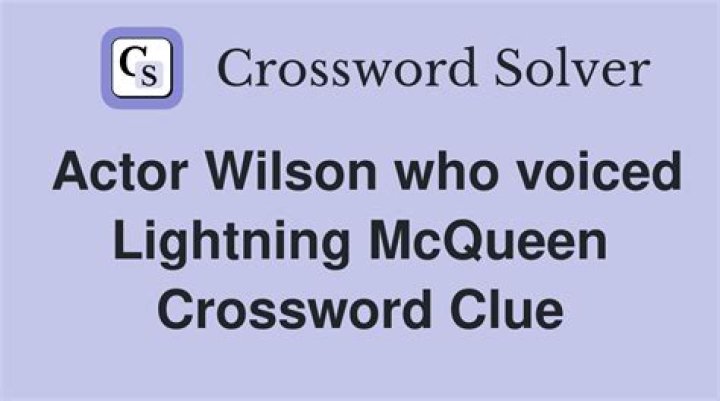 
Comic Actor Wilson Crossword Clue Answers 