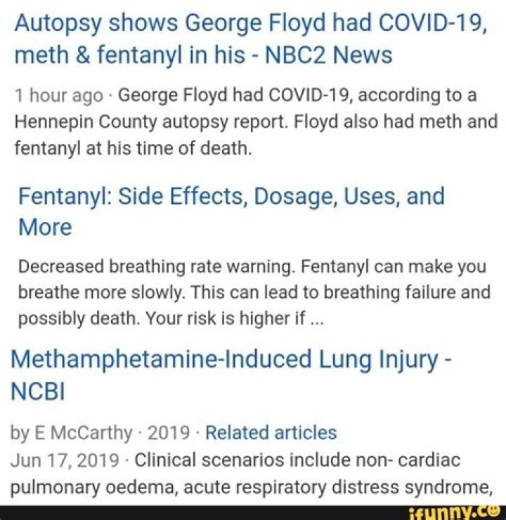 
George Floyd autopsy report: Was his cause of death fentanyl drug overdose? 