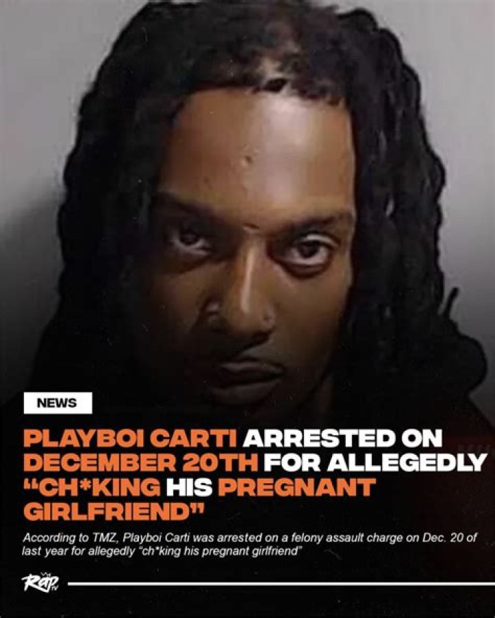 
Playboi Carti was arrested after allegedly “choking his pregnant girlfriend.” 